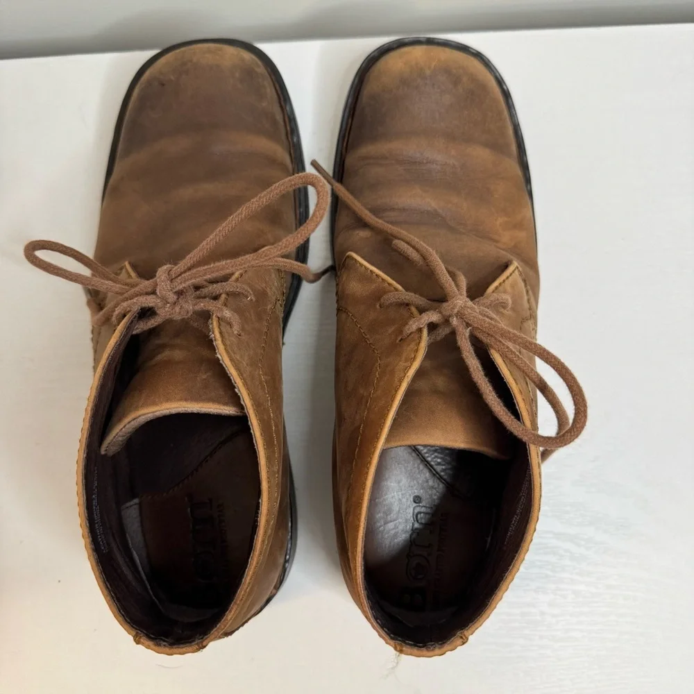 Born Harrison Brown Leather Chukka Boots Lace Up Men’s 8.5 M‎